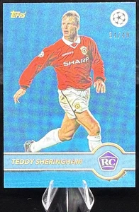 Teddy Sheringham RC Manchester United 2025 Topps Lost Rookie 34/49 azul - Imagen 1 de 3