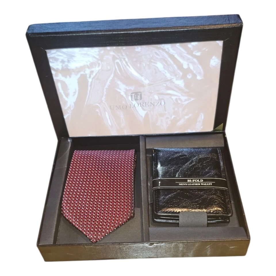 Набор галстуков и кошельков Lorenzo черный и красный - Изображение 1 из 1
