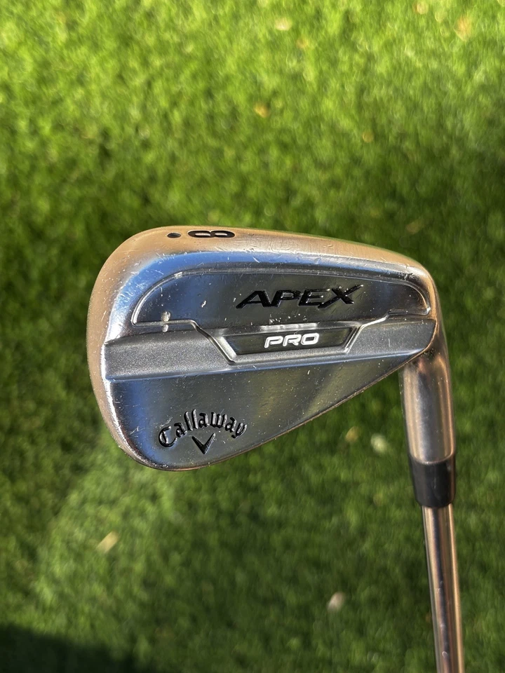 Callaway Apex Pro Forjado 8 Hierro Rígido Flex Verdadero Temper Eje de Acero Nuevas Empuñaduras GP Foto 1 de 4