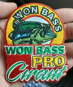 WON BASS Pro Open Circuit Patch U.S Lake Boat Reel Hook Hooker Won Barschangeln - Bild 1 von 3