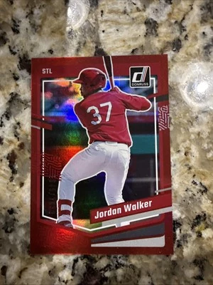2023 Panini Donruss Holo Red /2023 JORDAN WALKER #114 Rookie RC - Image 1 of 3