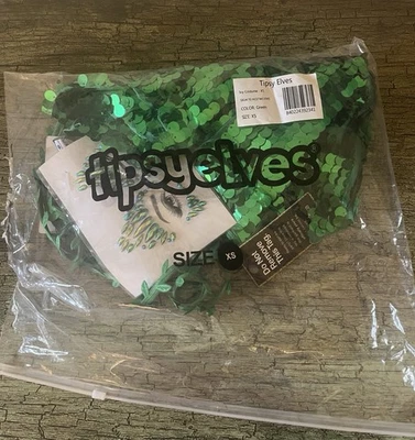 Sexy Disfraz de Halloween Elfos Tipsy Hiedra Verde Adulto. Talla XS. Nuevo en bolsa. RARO! Foto 1 de 4