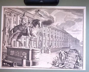 1715 . Muy grande vista rara residencia de Munich a Asam - Imagen 1 de 2