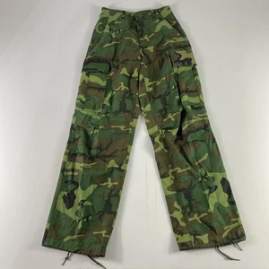 Pantalones de Carga Selva Años 60 De Colección Ejército Militar Guerra de Vietnam Camuflados OG-107 26x32 XS 1969 - Imagen 1 de 16