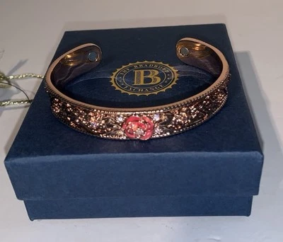 Brazalete Bradford Exchange Nature’s Healing Beauty Cobre Bohemio Nuevo en Caja Certificado de Autenticidad Foto 1 de 4