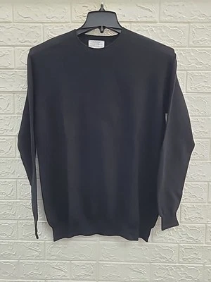 Новый пуловер Oliver Charles с длинным рукавом всесезонный черный свитер с круглым вырезом SZ L - Изображение 1 из 4