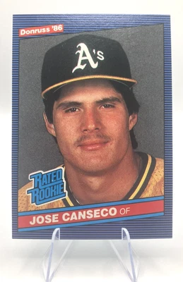 Donruss 1986 - Clasificado Novato - José Canseco #39 (RC) Oakland A's Foto 1 de 2