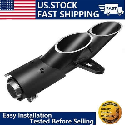 Punta de tubo de escape silenciador tubo de escape de doble salida motocicleta para Yamaha YZF-R6 Foto 1 de 4