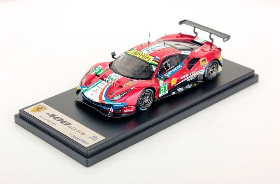 LOOKSMART LSLM082 FERRARI 488 GTE EVO AF CORSE #51 LE MANS 2018 1/43 SCALE MODEL - Immagine 1 di 1