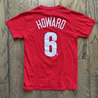Majestic Philadelphia Phillies Ryan Howard #6 T-Shirt Adult Small Red - Image 1 of 3