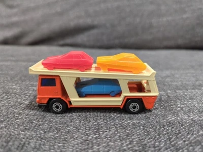 Transportador de coches Matchbox, súper rápido, naranja, como nuevo Foto 1 de 4
