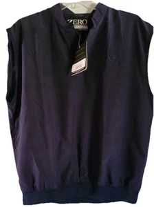 Zero Restriction Mens Golf Wind Vest Pullover Lightweight Outdoor Navy Large NWT - Picture 1 of 12