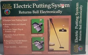 CLUB CHAMP ELECTRIC PUTTING SYSTEM, Includes 8 Plastic Practice Balls, VINTAGE - Picture 1 of 10