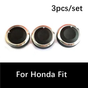 Panel Turning Switch Knob Buttons For Honda Fit 3Pcs Heater A/C Control Knob - Foto 1 di 12