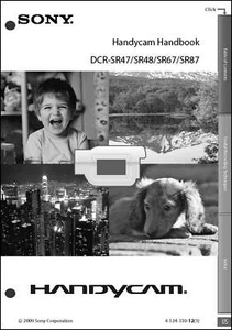 Sony DCR-SR47 DCR-SR48 DCR-SR67 SR87 Camcorder User Instruction Guide  Manual - Picture 1 of 1