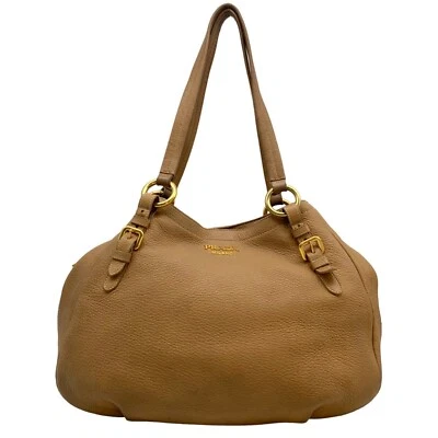 Prada Tan Cervo Sacca 2 Manici Shoulder Bag - Image 1 of 4