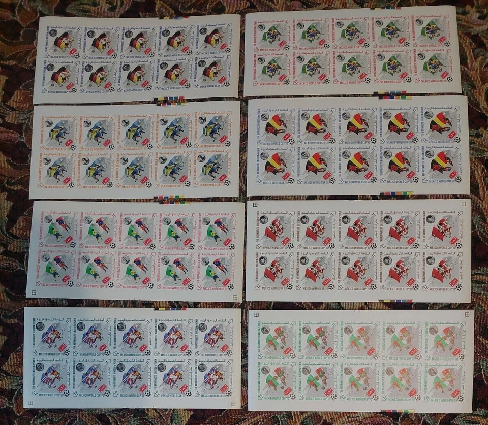 Yemen 1970 Copa Mundial de Fútbol Campeonato 1970 (979-986) Imperf. MNH Foto 1 de 1