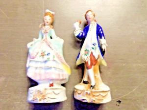 Made in Occupied Japan Lovely Porcelain Colonial Figure Couple-Free Shiping - Picture 1 of 9