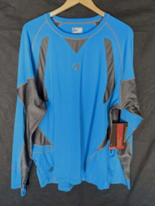 BONTRAGER 2XL Men's Rhythm Elite Long Sleeve Blue Cyclewear Jersey Shirt $60