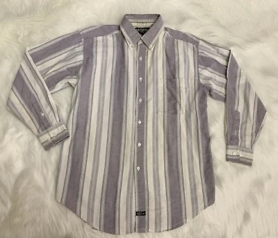 Camisa American Eagle Vintage Años 90 Etiqueta Verde Abotonada Rayas Talla Pequeña Foto 1 de 4