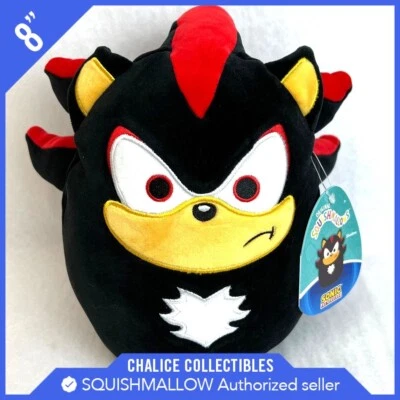 Squishmallow Kellytoy Plush Sonic the Hedgehog Shadow 8" Inch NWT NEW - Image 1 of 2