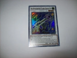 Tirador de Corcho Hi-Speedoid Ultra Raro 1ª Edición LED8-EN004 Yugioh Casi Nuevo Envío Gratis - Imagen 1 de 4