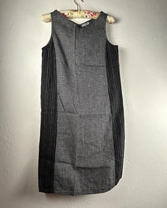 Habitat Women's Shift Mini Dress V-Neck Sleeveless Size XS Black Checkered New - Picture 1 of 9