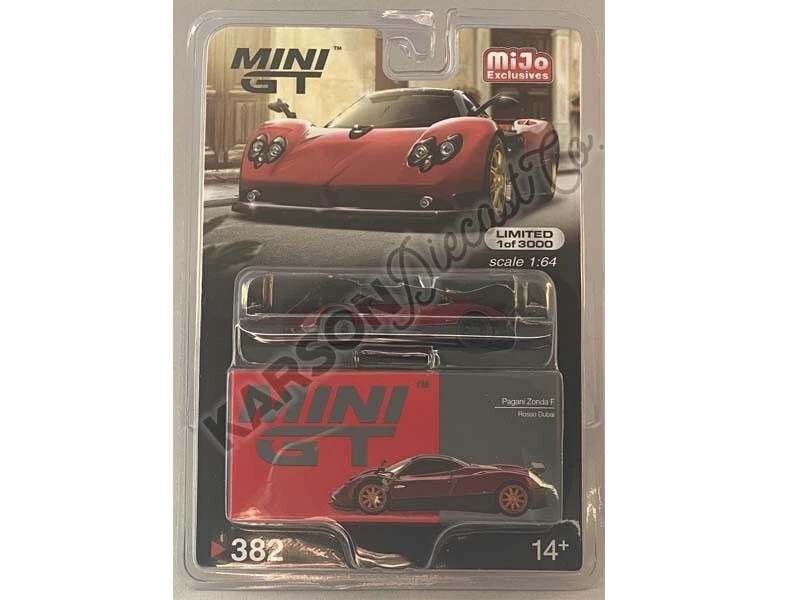 Mini GT Pagani Zonda F Rosso Dubai Red 1/64 Diecast Model Car MGT00382