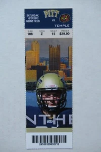 BOLETO COMPLETO PITTSBURH PANTHERS VS TEMPLE OWLS 27/10/2012 - Imagen 1 de 1