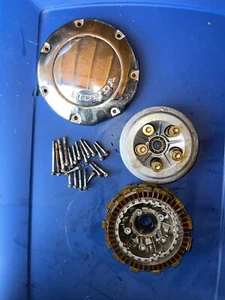 1998 Honda Shadow 1100 Aero Clutch Engine Side Cover disc plate bolts mount - Picture 1 of 9