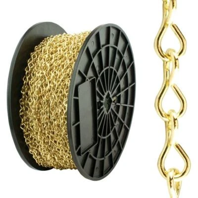 UNICATCH #16 X 250' SINGLE JACK CHAIN-BRASS PLATED WLL 10 LBS.