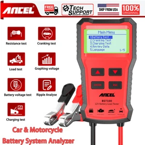 Probador de batería de carga automotriz de 12 V analizador de carga digital diagnóstico de automóviles EE. UU. - Imagen 1 de 11