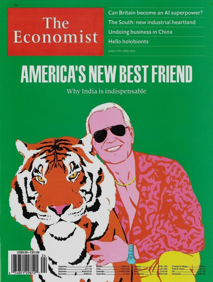 THE ECONOMIST MAGAZINE JUNE 17TH-23RD 2023 | AMERICA'S NEW BEST FRIEND - Image 1 of 1
