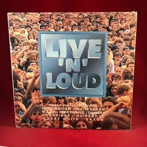 VARIOUS Live 'n' Loud 1991 UK vinyl LP Iron Maiden Scorpions WASP WHITESNAKE - Picture 1 of 5