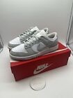 Nike Dunk Low Light Silver White Corduroy Mens FN7658-100 Used Size 11W/9.5M
