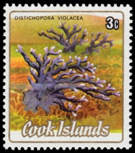 COOK ISLANDS 789 - Pacific Corals "Distichopora violacea" (pb92179) - Picture 1 of 1