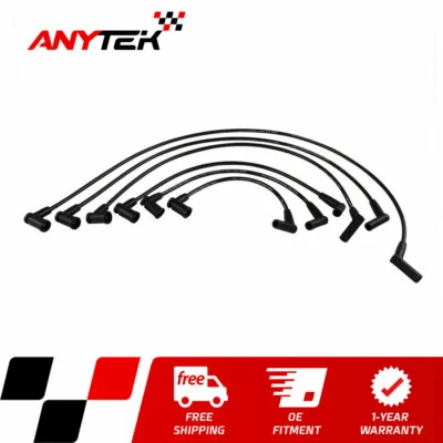 Conjunto de fios de vela de ignição 8mm para 2001-2002 Ford Ranger 2001-2005 Mazda B3000 V6 3.0L - Imagem 1 de 4