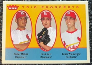 Adam Wainwright Yadier Molina 2005 Fleer Trio Prospects RC #327 St.Luis Cardnals - Picture 1 of 5