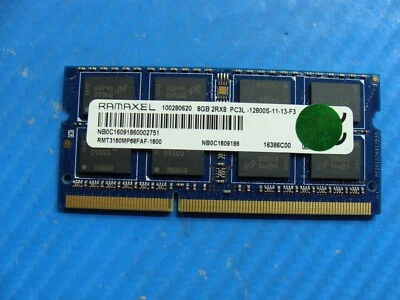 Lenovo E560 Ramaxel 8GB 2Rx8 PC3L-12800S Memory RAM SO-DIMM RMT3160MP68FAF-1600 - Image 1 of 2