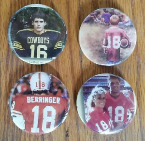 4 bottoni pinback NEBRASKA CORNHUSKERS BROOK BERRINGER - Foto 1 di 1