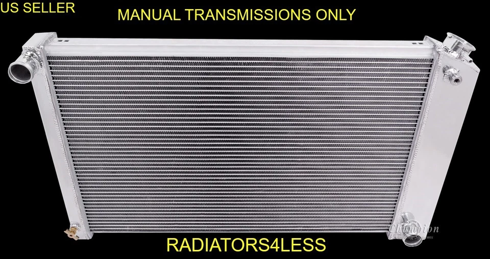 RADIADOR DE ALUMINIO CHAMPION 3 FILAS CHEVY CAMARO 1970-1981 MUCHOS COCHES GM NÚCLEO 26" Foto 1 de 3
