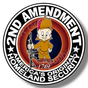 2nd Amendment, Vinyl Sticker Decal, Gun Rights, Car, Truck Windows 2A - Foto 1 di 2