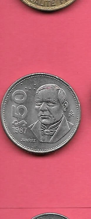MÉXICO MEXICANO KM495 1987 XF EXTRA FINA BONITA MONEDA ANTIGUA 50 PESOS Foto 1 de 1