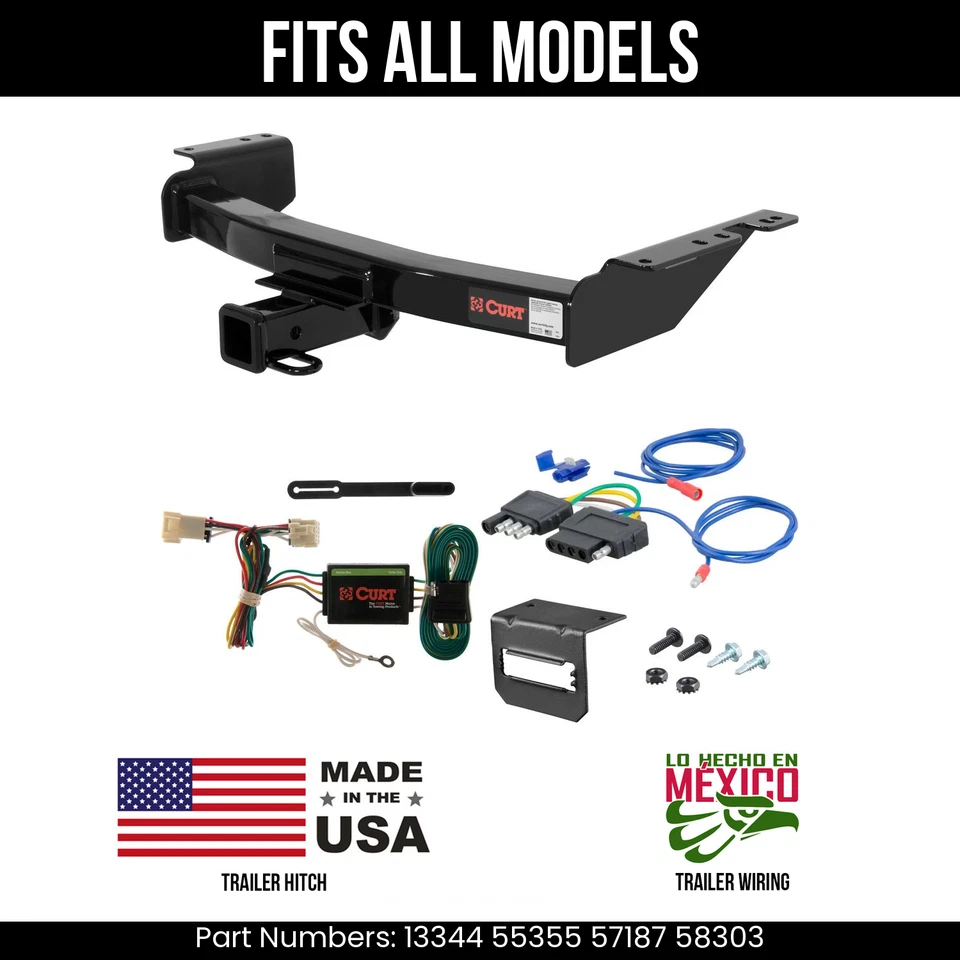 For 97-04 Oldsmobile Silhouette Trailer Hitch + 5Pin Wiring Fits All Models Curt - Image 1 of 1