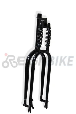1-1/8" Fork 26" x 4 Cruiser Bicycle Dual Springer Classic Disc Brake Fat Bike - Image 1 of 4