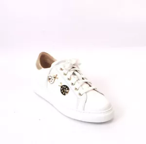 Luca Grossi 950 White Leather Lace-Up Platform Sneaker 37.5 / US 7.5 - Picture 1 of 8