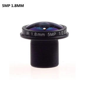 CCTV LENS 5MP 1.8mm M12 1/2.5" Fisheye 180° for CCTV Security 1080P IP camera - Afbeelding 1 van 7