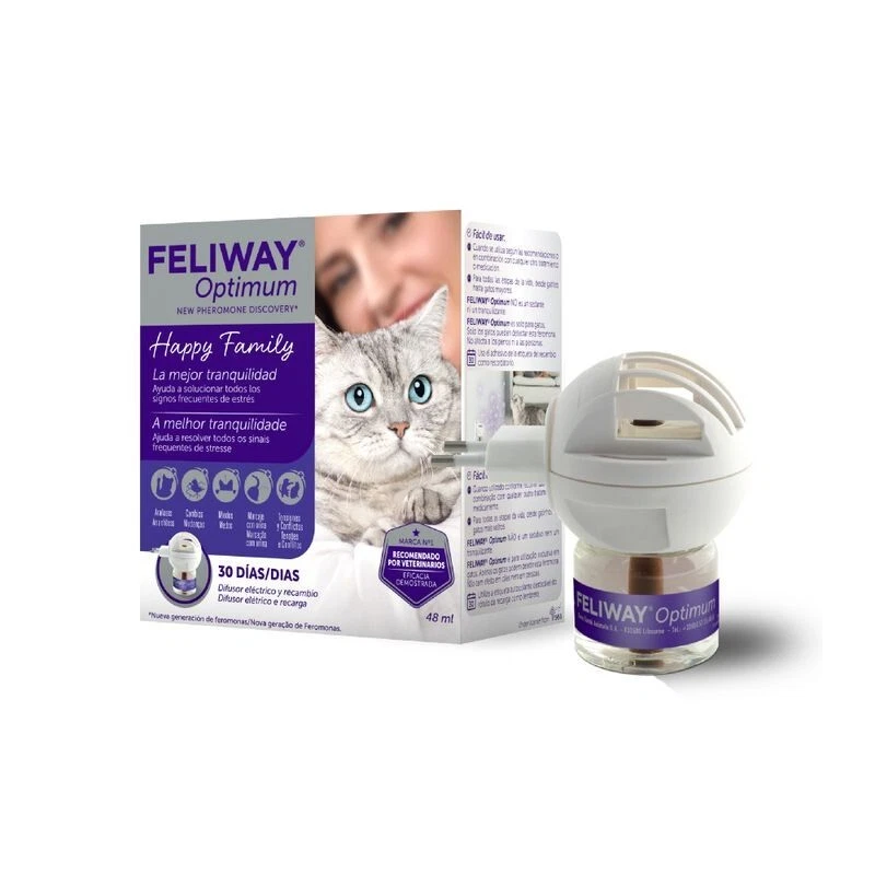 FELIWAY Optimum  DIFFUSORE + Ricarica - Armonia Domestica per i GATTI in Casa - Immagine 1 di 1