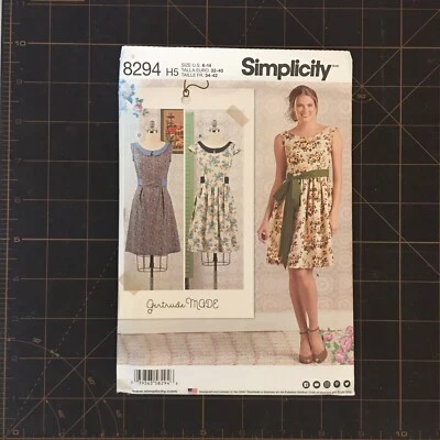 Simplicity Pattern 8294 H5 Sz 6-14 misses dress & sash cut to Sz 12 - Image 1 of 2