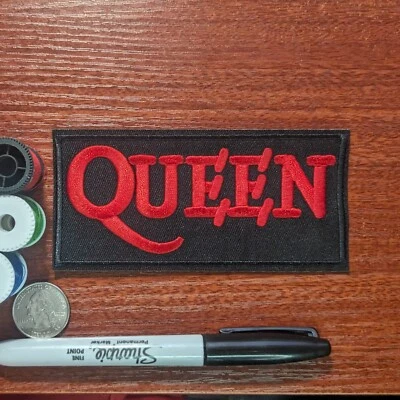 Queen Band Patch Classic Rock Freddie Mercury Embroidered Iron On Patch 2.25x5" - Image 1 of 3